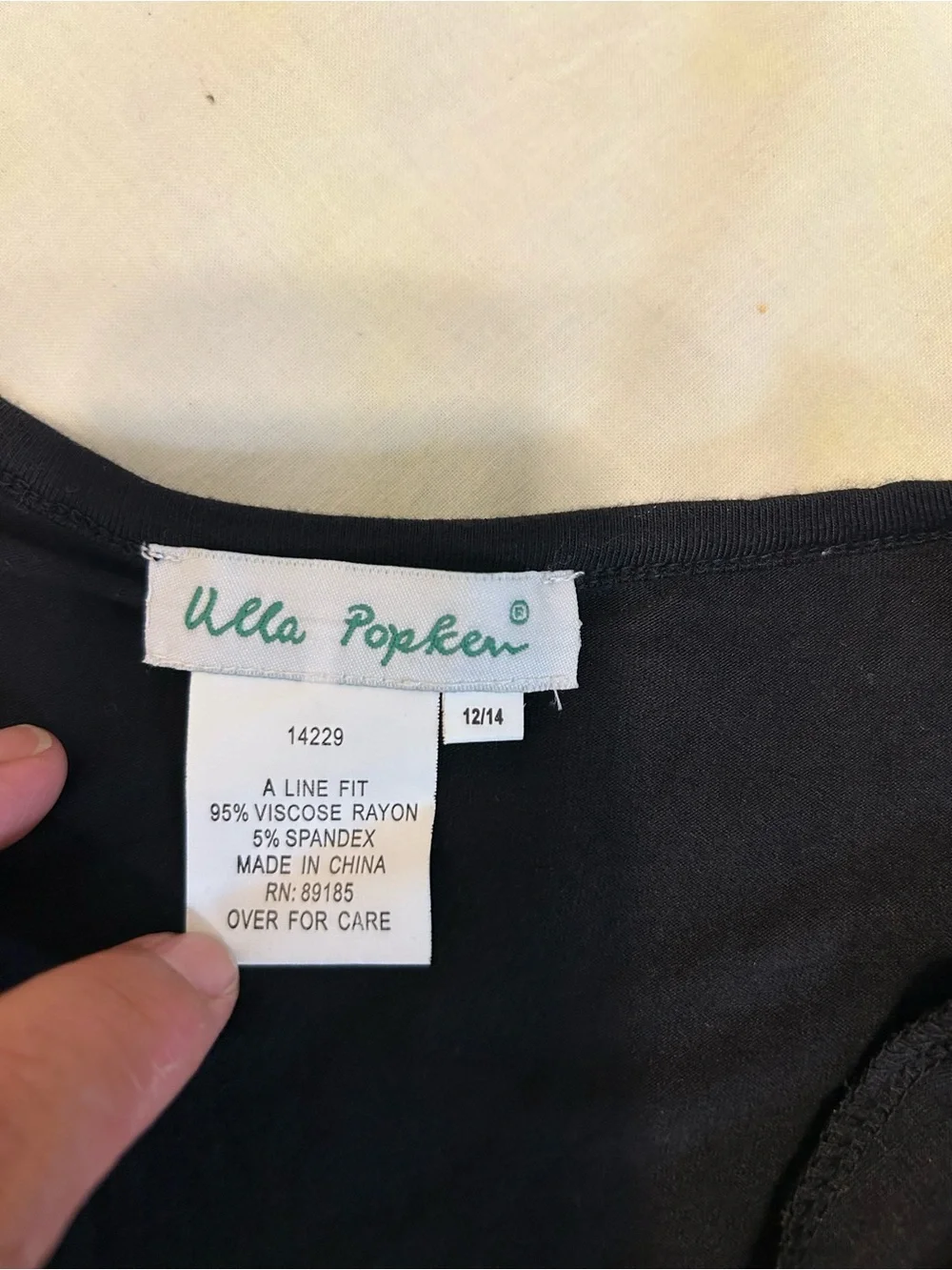 Ulla Popken Black Wrap-Front Maxi Dress